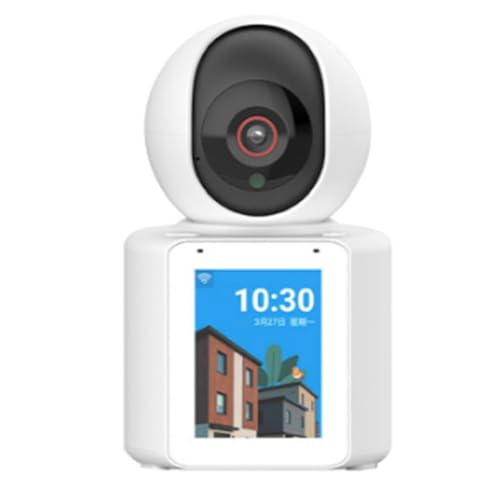 lehua 1080P WLAN-Überwachungskamera, WLAN-IP-Kamera für Zuhause, WLAN-Videoüberwachungskameras, Unterstützt Nachtsicht, Einfache Installation, Einfach zu Verwenden, EU-Stecker von lehua
