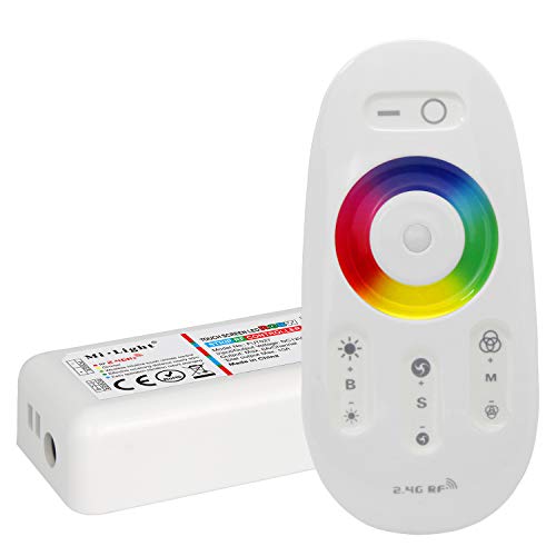 LIGHTEU®, 2,4 GHz LED Fernbedienung und RF Controller für die RGBW (RGB+Weiß) LED Streifen, Milight Miboxer fut027 von lighteu