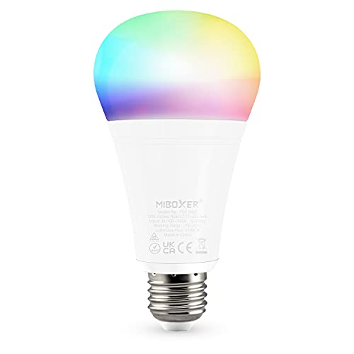 LIGHTEU®, Milight Miboxer Zigbee3.0 RGBCCT 12W LED-Lampe kompatibel mit Zigbee Gateway Amazon Echo Plus APP/Sprachsteuerung, FUT105Z von lighteu