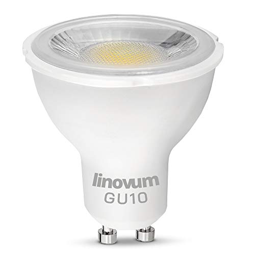 linovum Reflektor Lampe GU10 LED warmweiß 3W mit Abstrahlwinkel 38° - ersetzt 30 Watt - Leuchtmittel 230V Birne Halogenersatz von linovum