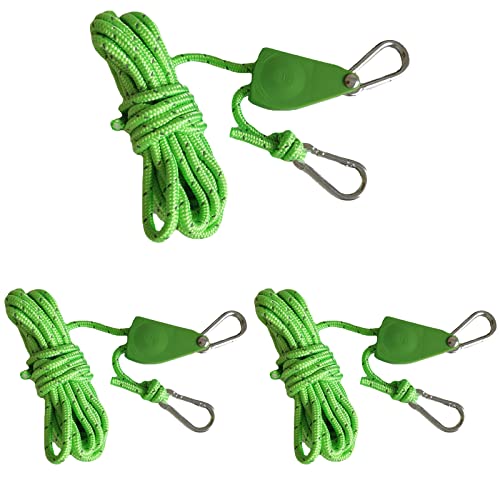 3 Stück Reflektierende Abspannseile Zelt 4mm Reflektierende Zelt Abspannseile Spannschnur Abspannseile Camping Paracord Reflektierend Mit Aluminiumspanner Einsteller,für Camping Wandern Markisenzelte von lurora2021