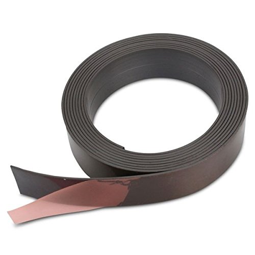 1m Magnetband einseitig selbstklebend (magnets4you) - Breite 30 x 1,5 mm | Rückseite mit Klebefilm | einfaches Zuschneiden | haftet auf Allen magnetischen Untergründen von magnets4you