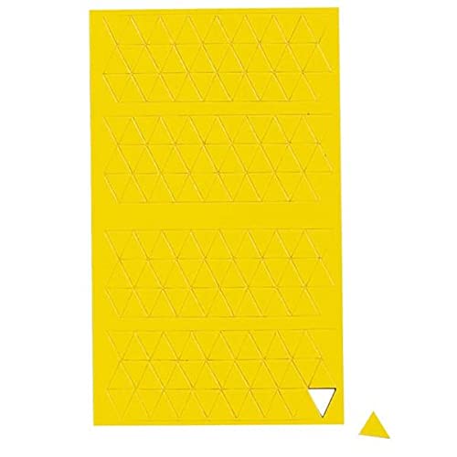 Magnetsymbole Dreieck | Farbe: Gelb | 10x10mm | 180 Symbole pro Bogen | perfekt zum planen oder markieren auf Whiteboards und Magnettafeln von magnets4you
