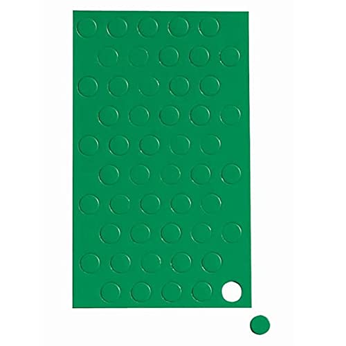 Magnetsymbole Kreis | Farbe: Grün | Ø 10mm | 50 Symbole pro Bogen | perfekt zum planen oder markieren auf Whiteboards und Magnettafeln von magnets4you