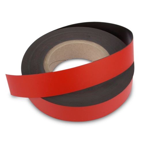 magnets4you 1m Magnetband/Kennzeichnungsband Breite 100 mm | rot | einfaches Zuschneiden | haftet auf Allen magnetischen Untergründen von magnets4you