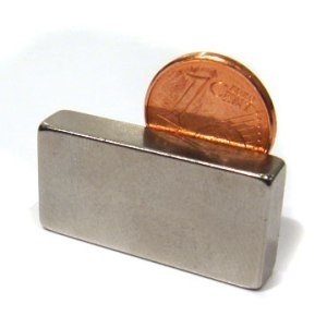 magnets4you - Quadermagnet aus Neodym | 30x15x6mm | Beschichtung : Nickel N42SH |Haftkraft ca. 10 kg | Supermagnet für Werkstatt, Experimente oder zum Basteln von magnets4you