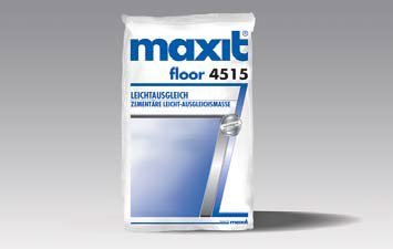 maxit floor 4515 Leichtausgleich | Zement-Ausgleichsmasse | 15kg | Bodenausgleichsmasse für große Flächenspachtelungen für Schichtdicken zwischen 1-30 cm | extraleicht für hohe Schichtdicken von qdwq-US