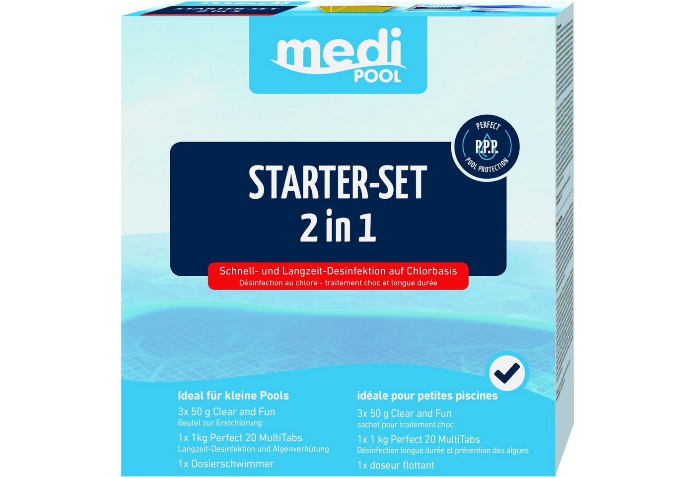 mediPOOL Poolpflege mediPOOL - Starter Set 2in1: Perfect 20 MultiTabs von mediPOOL