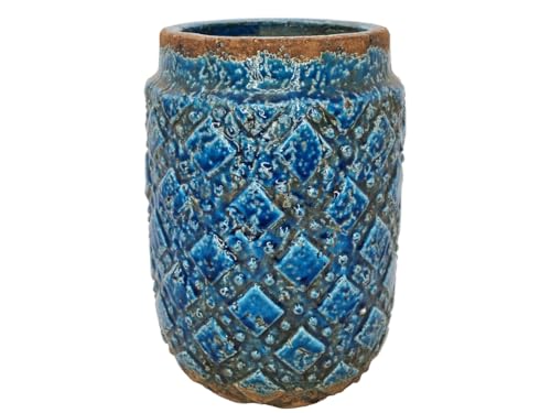 Bodenvase Antiguo - Blumenvase Vase Dekovase aus Steingut - B 13,5 x H 27 cm von meindekoartikel