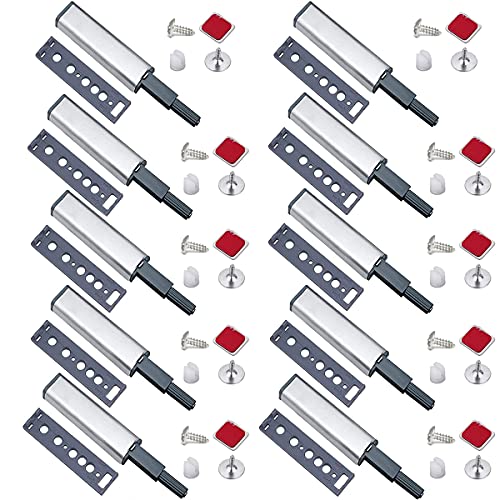 Mengger Türdämpfer Möbeltürdämpfer Türöffner Push-open-system schranktür Puffer Federschnäpper Schubladen Druckverschluß für Tür Schranktür 10 stück Türschnapper Scharnier Dämpfer Anschlagdämpfer von mengger
