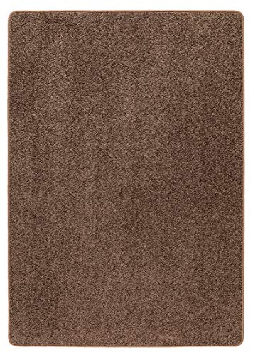 misento Hochflorteppich Shaggy Läufer Teppich Polypropylen, grau-braun, 50 x 80 cm von misento