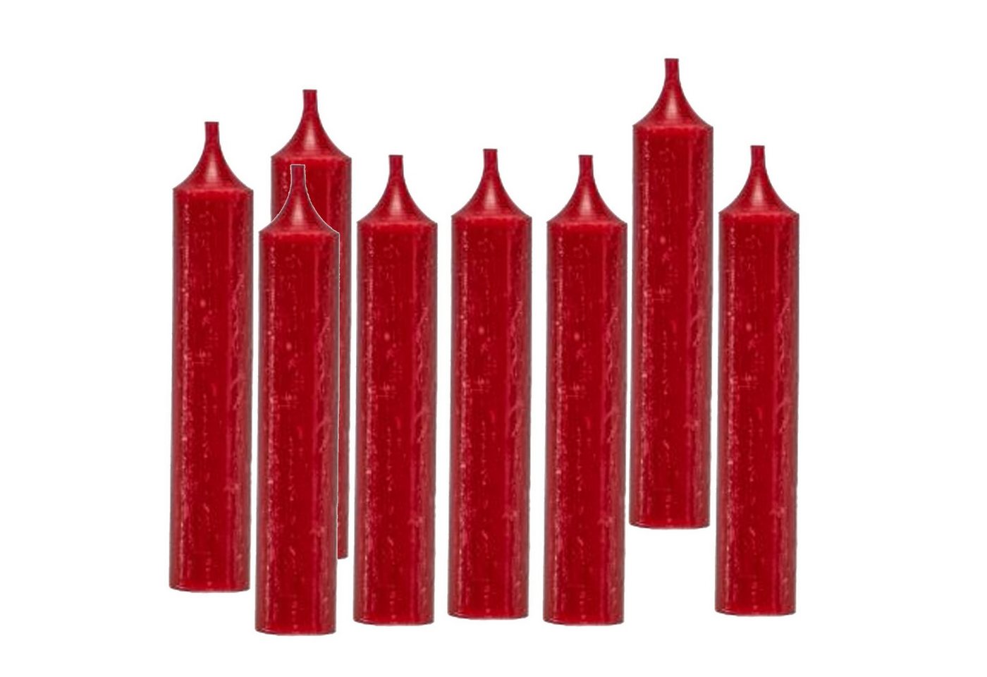 mitienda Tafelkerze Kerzen 8er Set Tafelkerze 2x12cm rot von mitienda