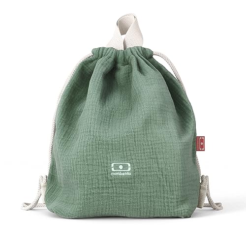 monbento - Kinderrucksack MB Buddy Grün - Kinderrucksack Jungen/Mädchen - Transporttasche für Mahlzeiten und/oder Snacks - Ideal für Schule/Park von monbento