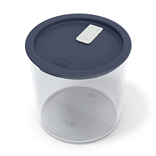 MONBENTO - Salatbox MB Jar - Made in France - Auslaufsichere Schüssel Lunchbox für Salat - Perfekt für Büro/Meal Prep/Schule - BPA Frei - Lebensmittelecht - Blau von monbento