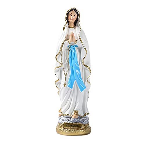 monshop Heilige Jungfrau Maria Statue, Madonna Figur, Mutter Gottes Figur, Harz Ornamente Der Religiösen Jungfrau Maria von monshop