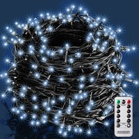 MONZANA® Lichterkette Außen 200x 400x 600x LED mit Fernbedienung Timer 8 Leuchtmodi Dimmbar IP44 Innen Weihnachtsbeleuchtung Warmweiß Kaltweiß Bunt von monzana