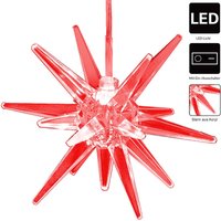 MONZANA® LED Weihnachtsstern mit 7 Fach-Farbwechsel Beleuchtet Batterie Adventsstern Leuchtstern 9cm Weihnachtsbeleuchtung Stern von monzana