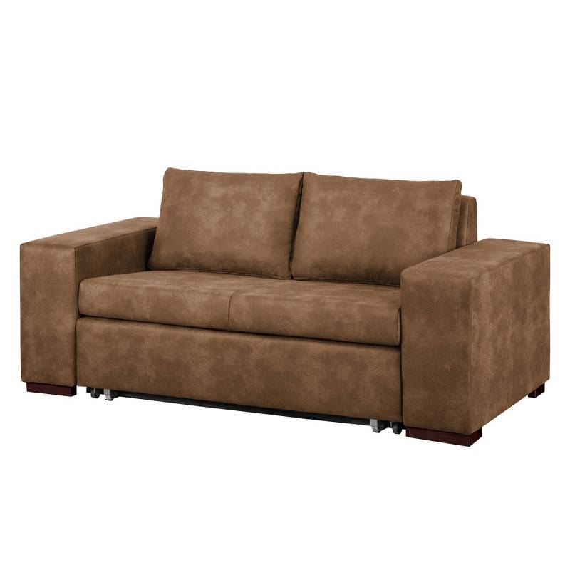 mooved Schlafsofa Latina III Latte Macchiato Microfaser 196x90x90 cm mit Schlaffunktion und Bettkasten von Mørteens