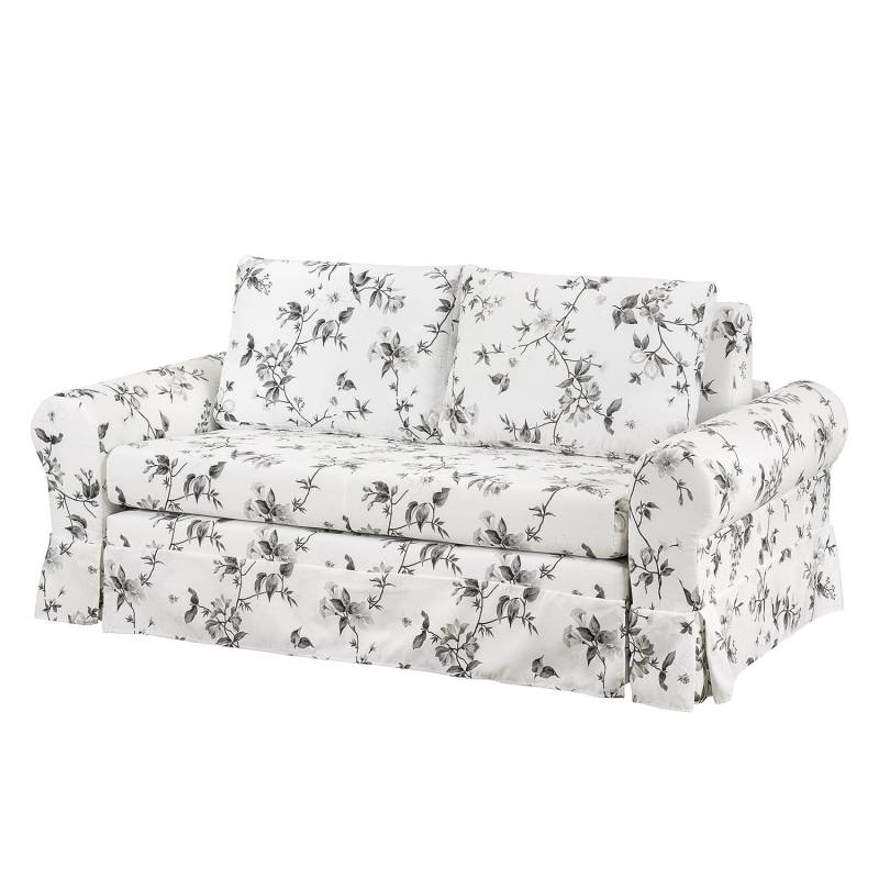 mooved Schlafsofa Latina VII Weiß/Grau Webstoff 205x90x90 cm mit Schlaffunktion und Bettkasten von Mørteens