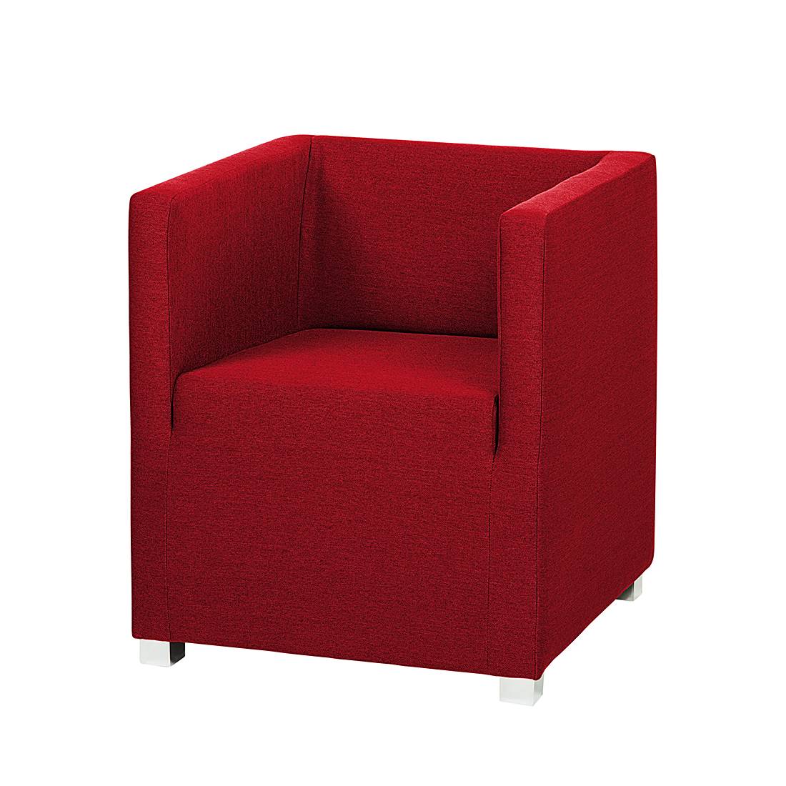 mooved Sessel Carmen Rot Webstoff 63x71x64 cm (BxHxT) von mooved