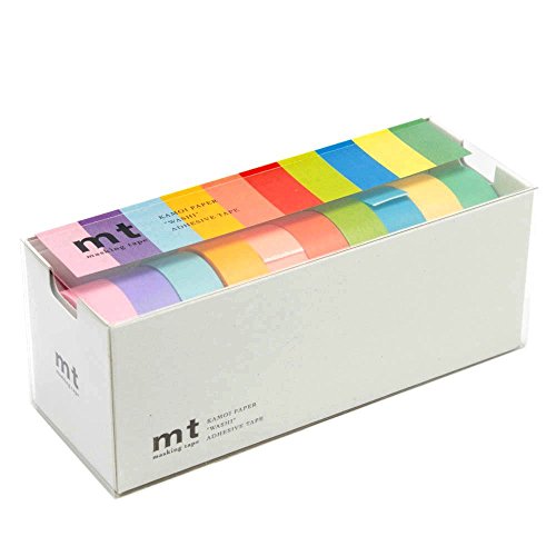 mt Sets Washi Paper Masking Tape: 3/5 in. x 33 ft. / Sortiert (10 Lichtfarben) [10 rollen/pack] von MT