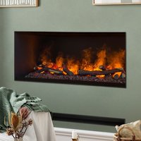 muenkel design wall fire electronic PRO [Opti-myst Elektrokamineinsatz Wandeinbau]: 1100 mm - mit Dekoholz - 2.000 Watt Heizleistung - Tank von muenkel design