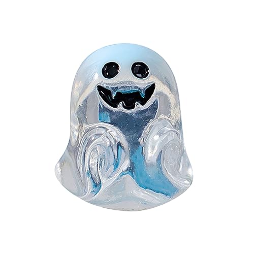 mugeleen Halloween Micro Crystal Ball, Spooky Pumpkin Resin Small Ornaments, Halloween Decoration, Create Scary and Funny Scene,for (A) von mugeleen