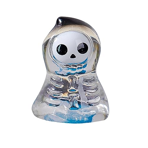 mugeleen Halloween Micro Crystal Ball, Spooky Pumpkin Resin Small Ornaments, Halloween Decoration, Create Scary and Funny Scene,for (B) von mugeleen