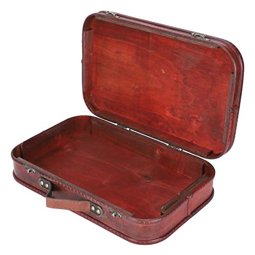 mumisuto Holzkoffer, altmodischer Kleiner Koffer aus Holz Aufbewahrungsbox Studio Dekoration Schaufenster Fotografie Requisiten Koffer von mumisuto
