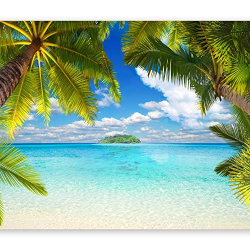 murando - Fototapete Selbstklebend Tropische Insel 147x105 cm - Foto Tapete Tapetenfolie Möbelfolie Wandverkleidung Wandtapete Motivtapeten Wohnzimmer Schlafzimmer 3d - Strand Meer 10110903-21 von murando