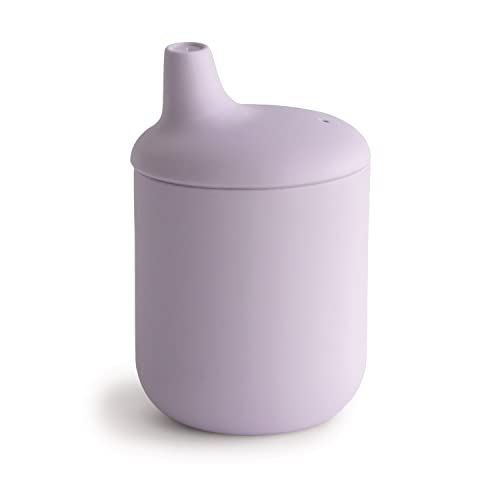 mushie Schnabeltasse | BPA-Frei Silikon, für Babys ab 6 Monaten | Sichere, Hochwertige & Langlebige Erstausstattung für Kleinkinder Kinder Jungs & Mädchen | Fliederfarben von mushie