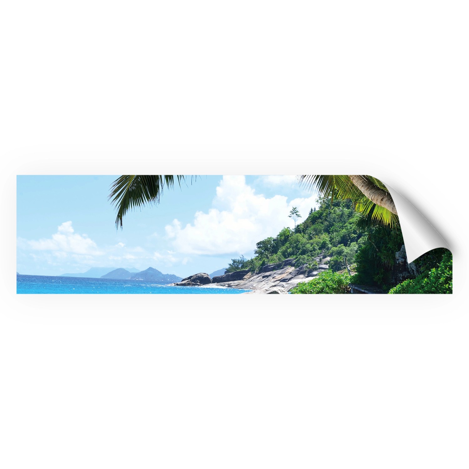 Myspotti Küchenrückwandfolie Seychellen Selbstklebend 220 cm x 60 cm von mySPOTTi