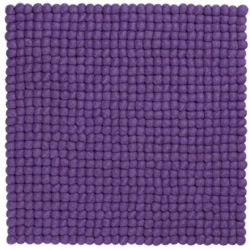 myfelt Filzkugel Sitzauflage Stuhlauflage - Wilma - 36x36 cm, violett von myfelt