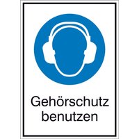"Gehörschutz benutzen", HxB 185 x 131 mm, Folie von Jungheinrich PROFISHOP