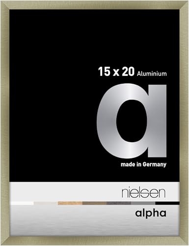 nielsen Aluminium Bilderrahmen Alpha, 15x20 cm, Brushed Edelstahl von nielsen