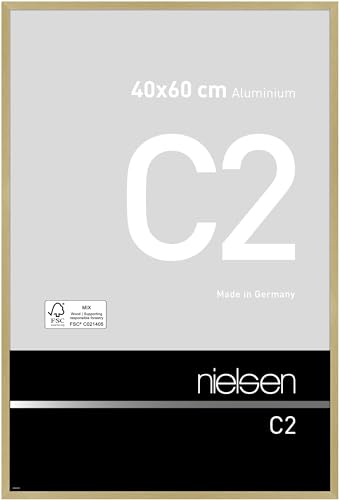 nielsen Aluminium Bilderrahmen C2, 40x60 cm, Struktur Gold Matt von nielsen