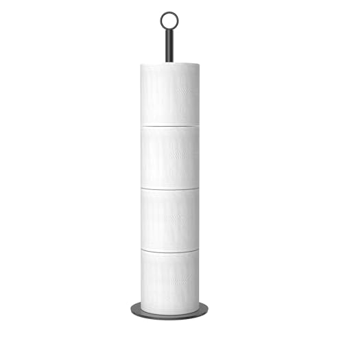 Toilettenpapierhalter-Ständer, freistehender Toilettenpapierhalter mit Reservefunktion, Edelstahl-Klopapierhalterständer für Badezimmer, bietet Platz für 4–6 Rollen von niffgaff