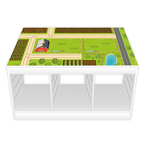 Spielfolie/Möbelfolie für IKEA TROFAST Bauernhof Aufkleber Sticker Kinderzimmer Spieltisch (Möbel Nicht inklusive) von nikima Schönes für Kinder