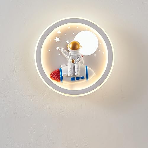 niuniaj Wandleuchte Innen,Wandlampe Rund,24W LED Wandleuchte Innen,Wall Lights Indoor,3 Farbtemperatur 3000K 4000K 6000K,Wandlampe für Flure, Schlafzimmer, Arbeitszimmer, Kinderzimmer, Wohnzimmer von niuniaj