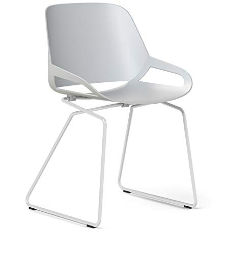 aeris Numo Esszimmerstuhl – Schwingstuhl mit modernem Kufengestell – Exklusiver Designstuhl für innen und außen – ergonomischer Gartenstuhl für einen gesunden Rücken von aeris