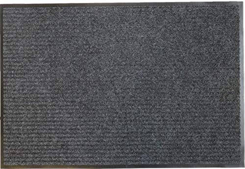 oKu-Tex Fußmatte | Schmutzfangmatte | "Eco-Scraper"| Grau | Recycling-Gummi | für innen und außen | Eingangsbereich / Haustür / Flur | rutschfest | 40x60 cm von oKu-Tex