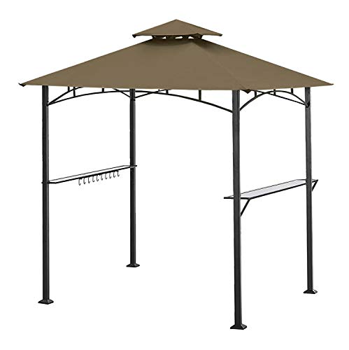 Ontheway 1,5 m x 2,4 m Top Only Grill BBQ Pavillon Dach Dach Doppelstöckiges Ersatzdach Outdoor Pavillon Zelt Dach von ontheway