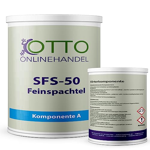 otto-online-handel Otto4 0,75kg (Epoxidharz Fein-Spachtel), Grau, Rot von otto-online-handel