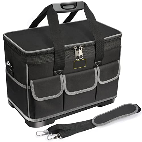 oumuik Wasserdichte Werkzeugtasche, Groß faltbare Werkzeugtasche, Familienspezifische Werkzeugtasche, Professionelle Werkzeugtasche, 40x 23 x 28cm schwarz von oumuik