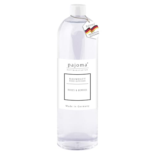 pajoma® Raumduft Nachfüllflasche 1000 ml, Roses & Berries | Nachfüller für Lufterfrischer | intensiver und hochwertiger Duft in Premium Qualität von pajoma