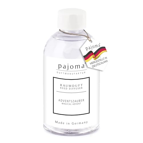 pajoma® Raumduft Nachfüllflasche 250 ml, Adventszauber | Nachfüller für Lufterfrischer | intensiver und hochwertiger Duft in Premium Qualität von pajoma