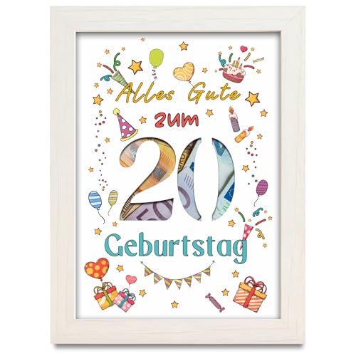 20. Geburtstag Geldgeschenk, Geschenke zum 20 Geburtstag Mädchen Junge, Geldgeschenke Alles Gute zum 20 Geburtstag, 20.Geburtstag Deko, Coole Geschenkideen zum 20. Geburtstag für Freunde Familie von palasasa