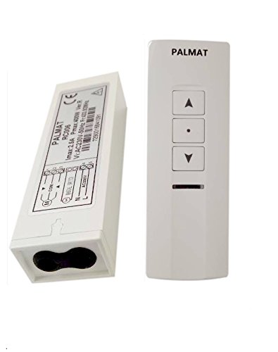 PALMAT Funkempfänger für Rollladenmotor mit 1-Kanal-Funkhandsender von PALMAT