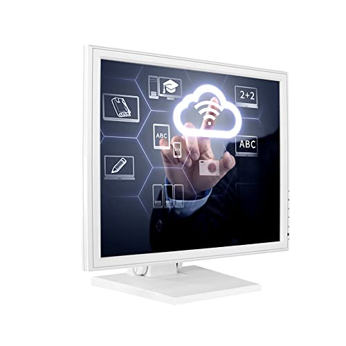 panfudongk 17 Zoll Touchscreen Monitor mit HDMI, POS Ständer, 4-Draht resistiver Touchscreen, LED, für Einzelhandel und POS von panfudongk