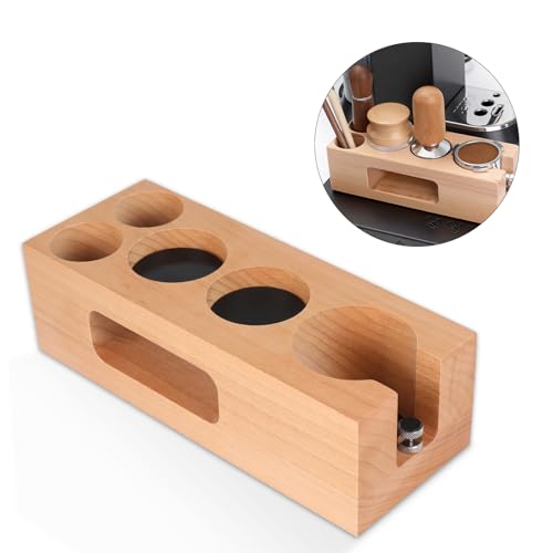 panthem Espresso Tamperstation für 51mm / 54mm, Tamper Station aus Holz, Coffee Tamping Station, Espresso Zubehör Organisator, Espresso Tamper Holder Station, Barista Zubehör von panthem